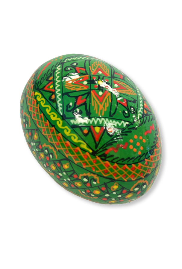 Ukrainian hand-made wood Easter egg "Pysanka" 7 colors