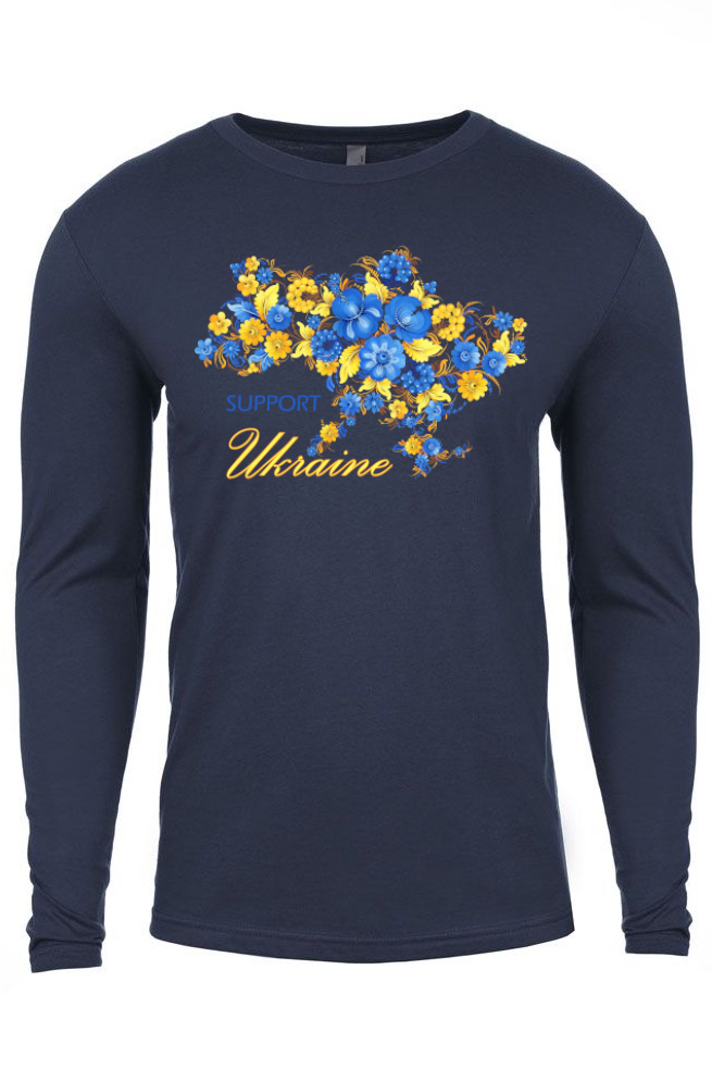 Adult long sleeve shirt "Petrykivka Ukraine"