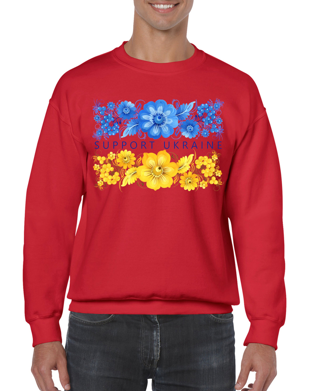 Adult unisex sweatshirt "Support Ukraine"