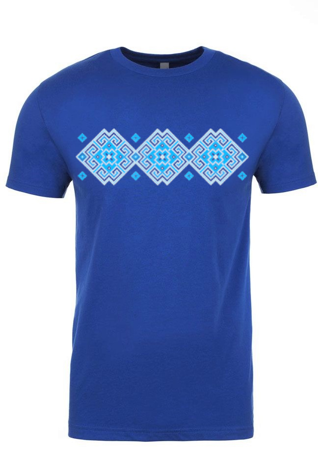 Adult t-shirt "Vortex" blue