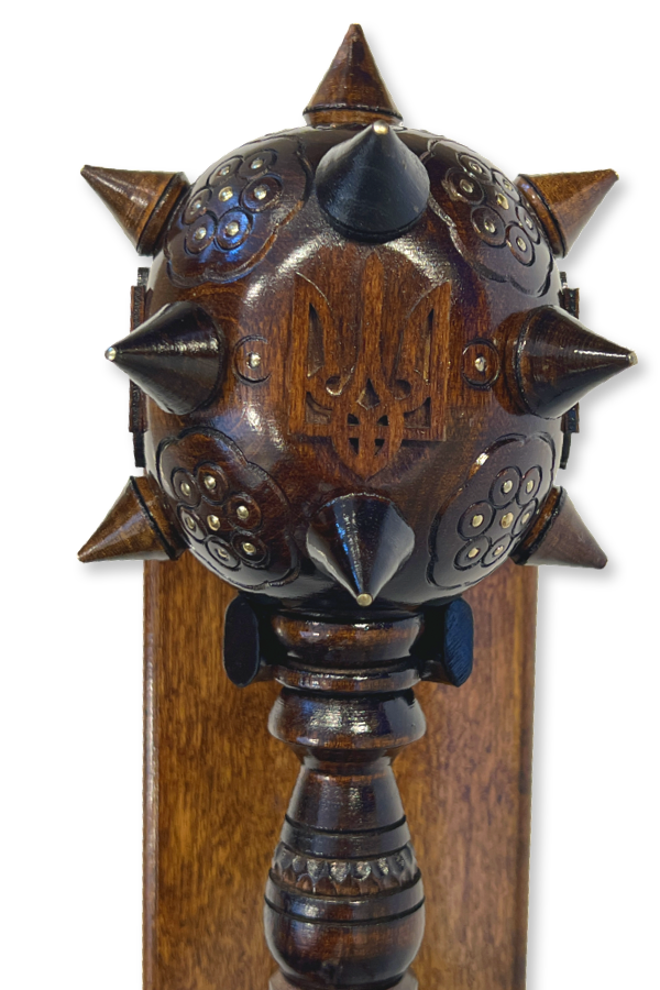 Grand Bulava with a stand. Dark wood