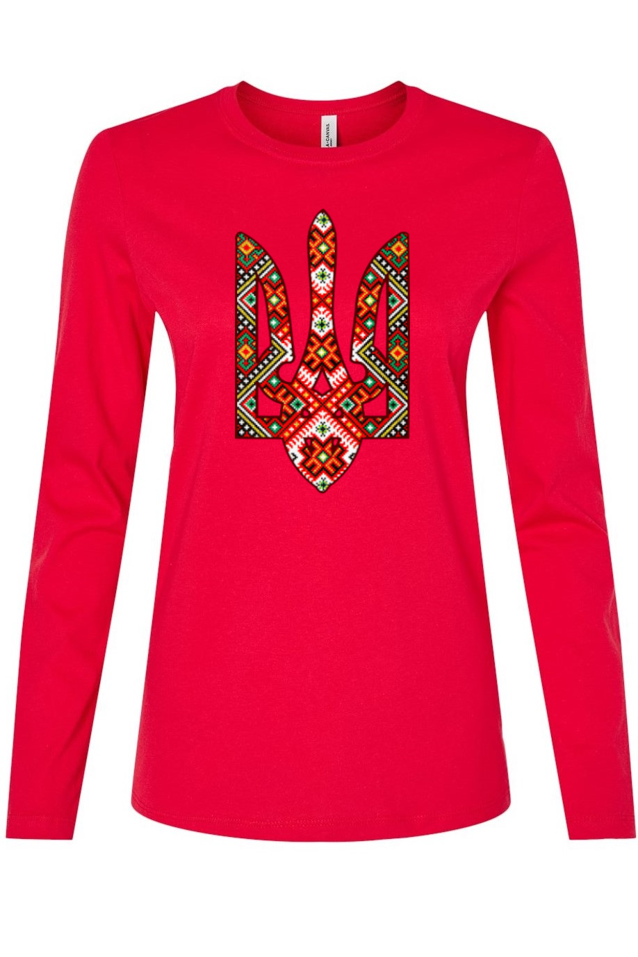 Female long sleeve top "Etno Tryzub"