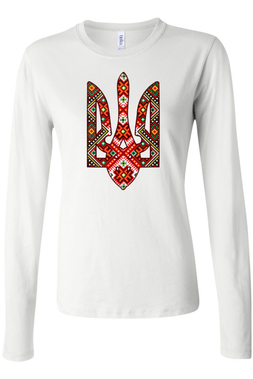 Female long sleeve top "Etno Tryzub"