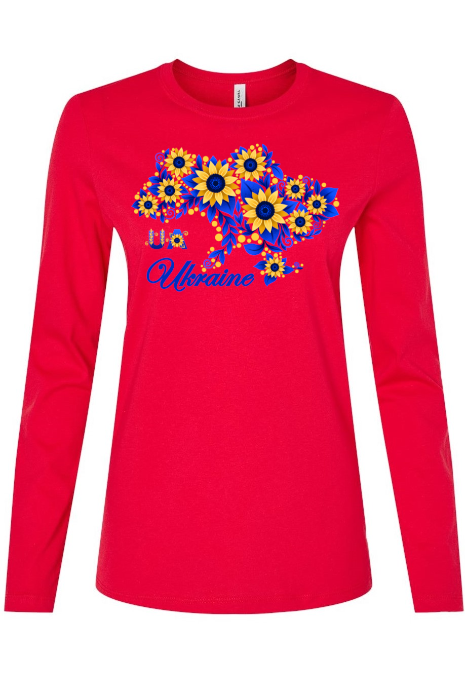 Female long sleeve top "Sunflower Ukraine"