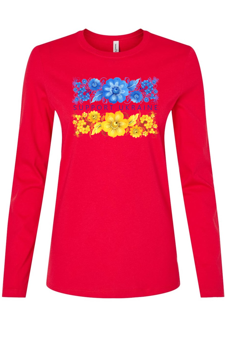 Female long sleeve top "Support Ukraine"