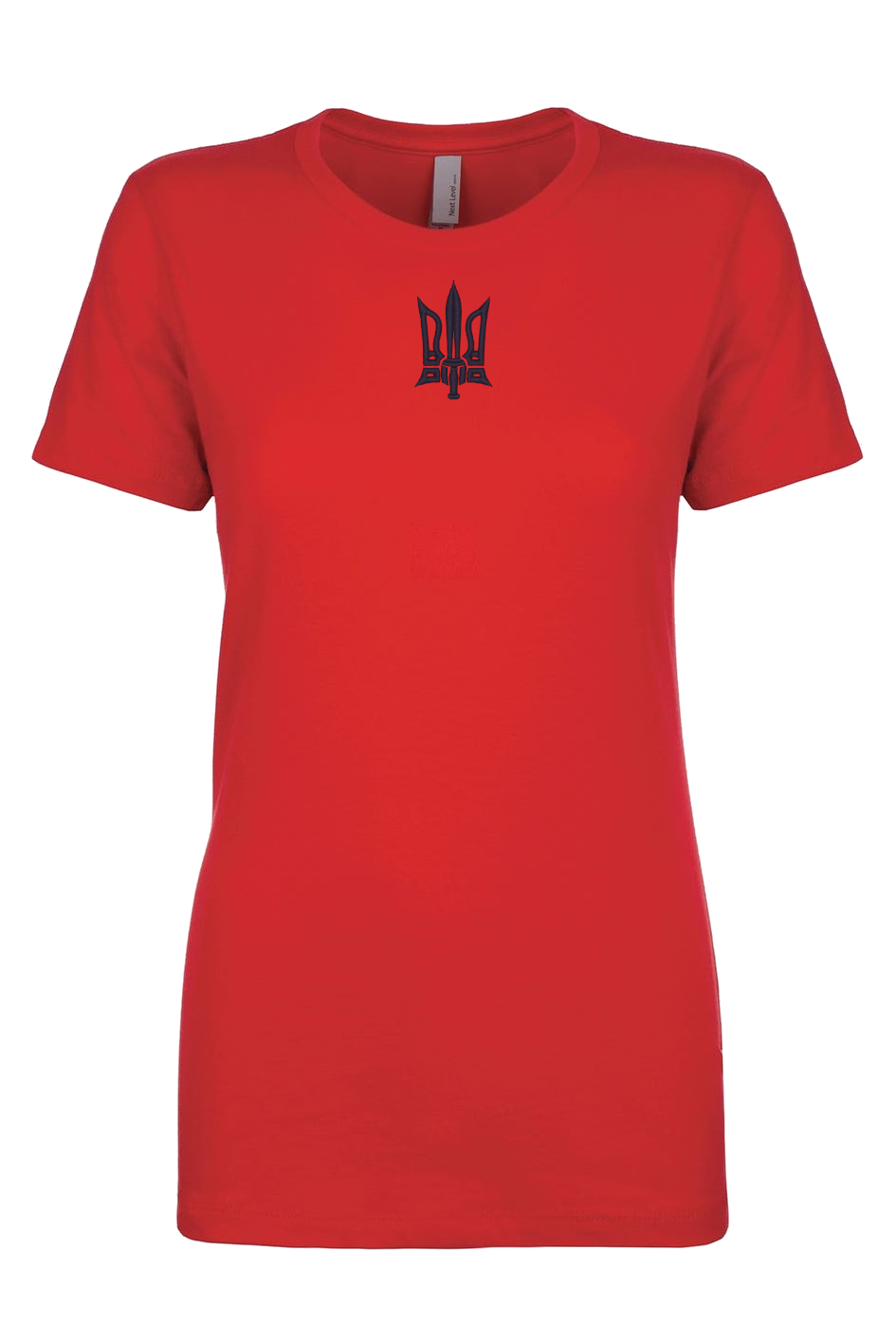 Female fit embroidered t-shirt "Tryzub"