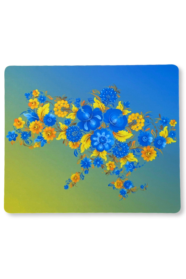 Soft mouse pad with Ukrainian design