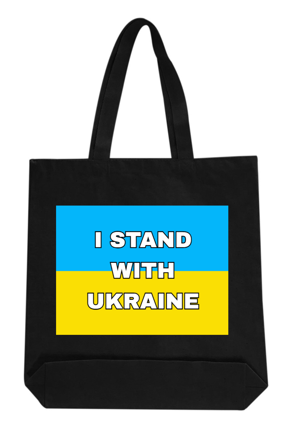 Canvas Tote Bag with Ukrainian print