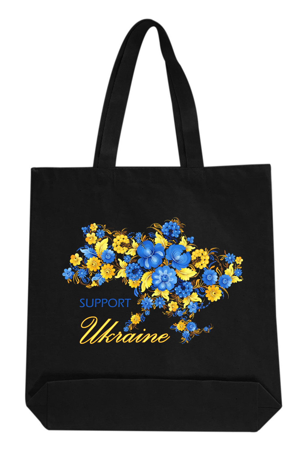 Canvas Tote Bag with Ukrainian print