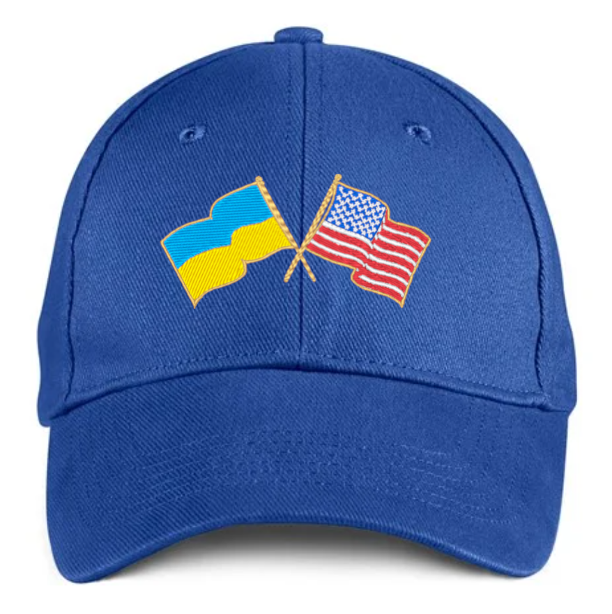 Embroidered bill cap "Ukrainian-American"