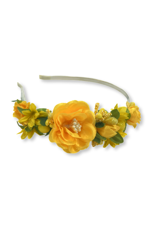 Headband "Yellow poppy" mini