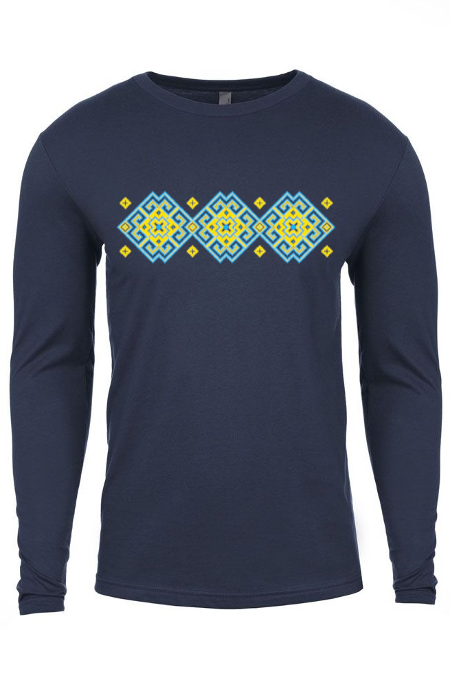 Adult long sleeve shirt "Vortex" yellow