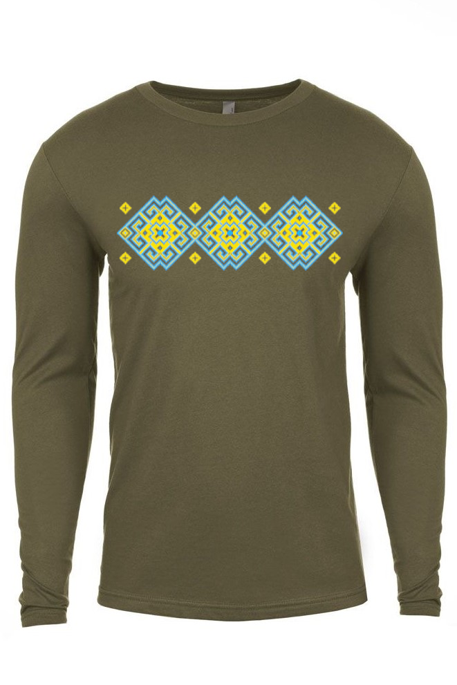 Adult long sleeve shirt "Vortex" yellow