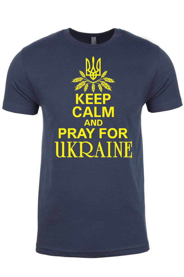 Adult t-shirt "Keep calm and pray for Ukraine"