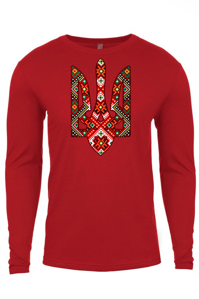 Adult long sleeve shirt "Etno Tryzub"