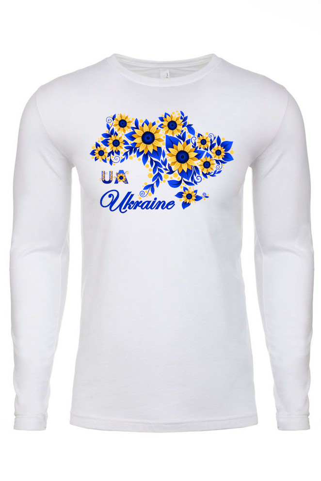 Adult long sleeve shirt "Sunflower Ukraine"