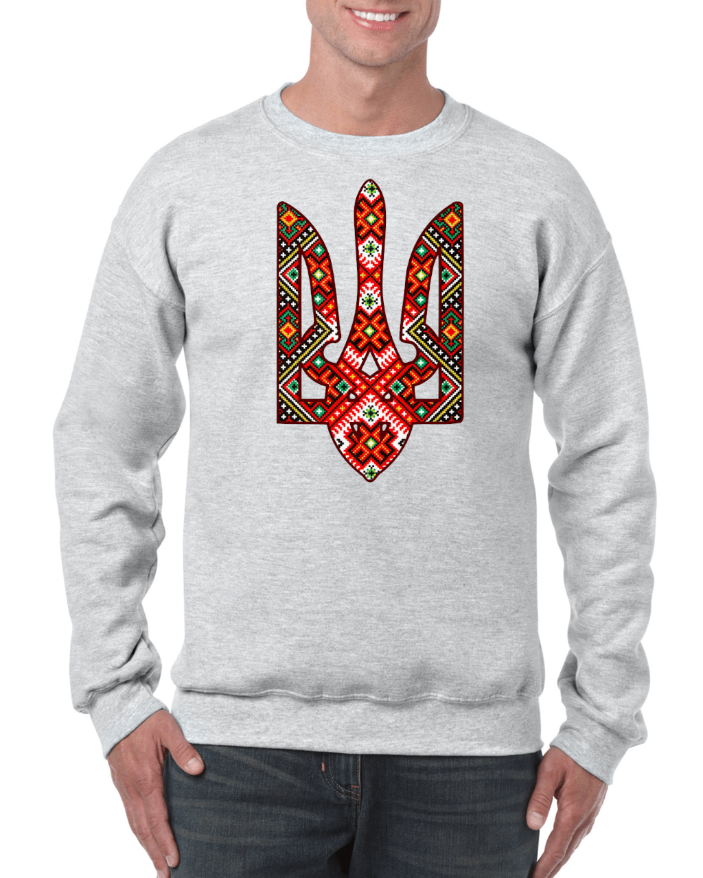 Adult unisex sweatshirt "Etno Tryzub"