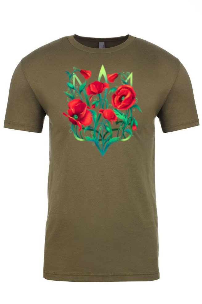 Adult t-shirt "Poppy Tryzub"