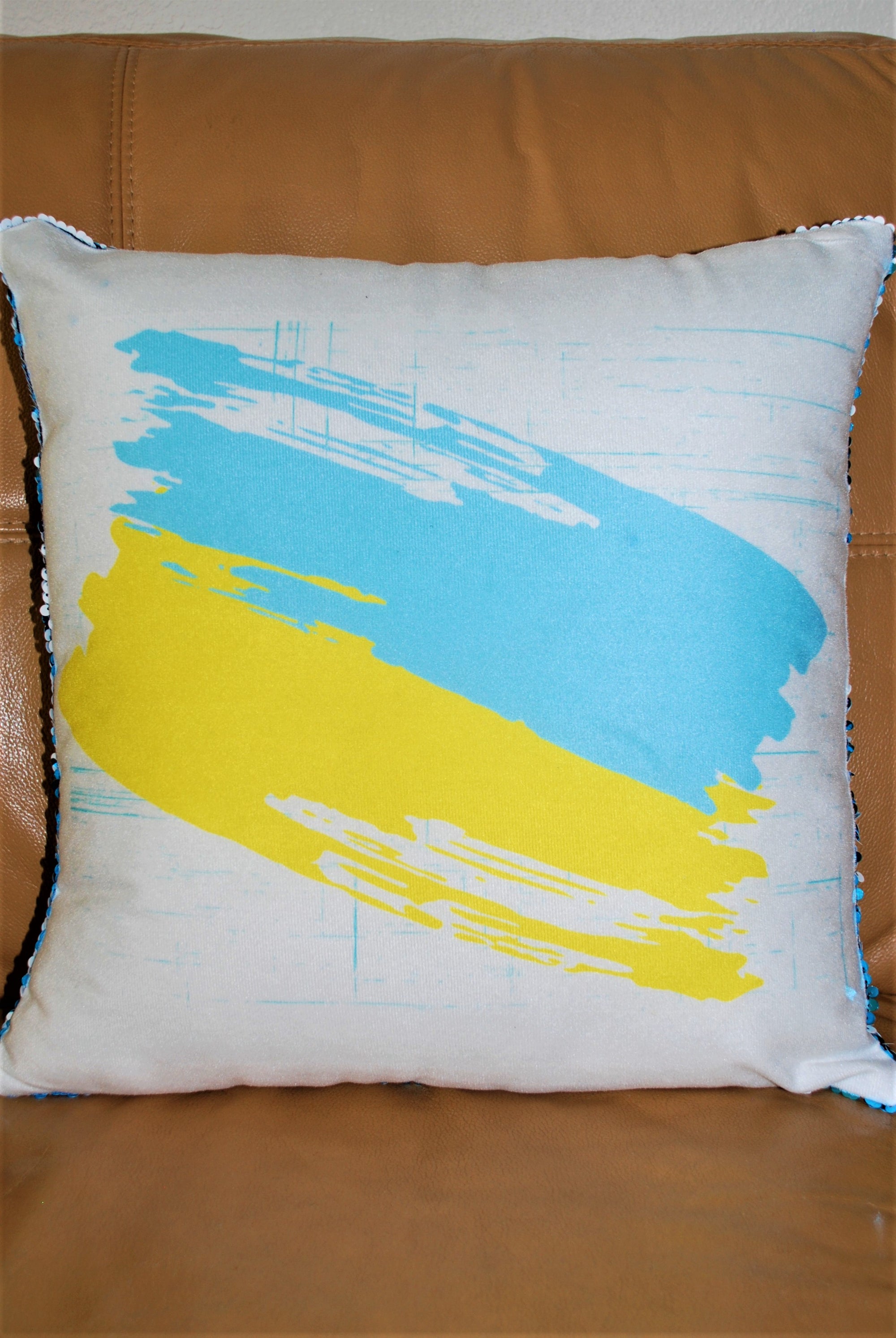 Flippy sequin pillow "Ukraine"