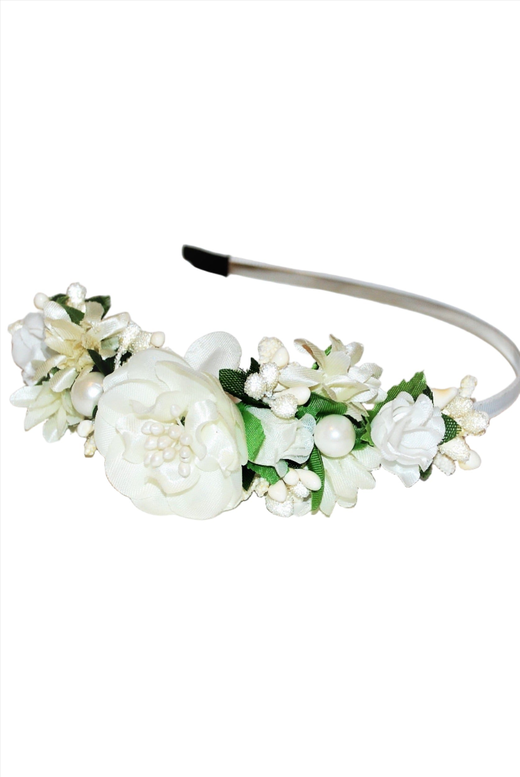 Headband "White poppy" mini