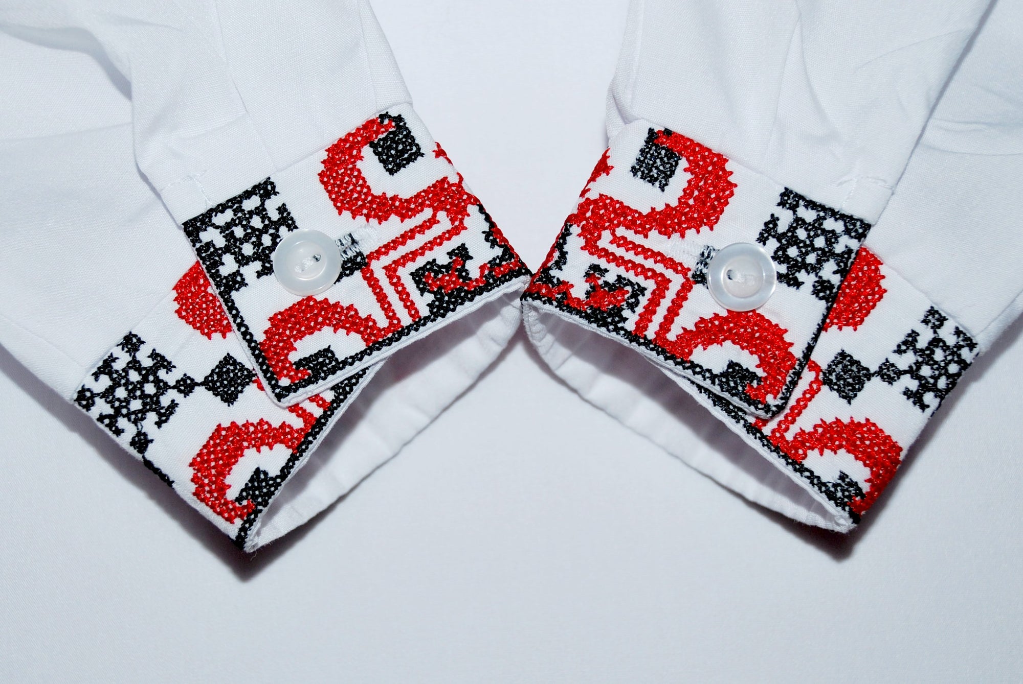 Boys' Vyshyvanka with red embroidery