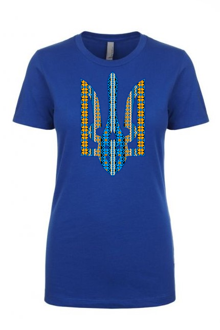 Female fit t-shirt "Ornate Tryzub"