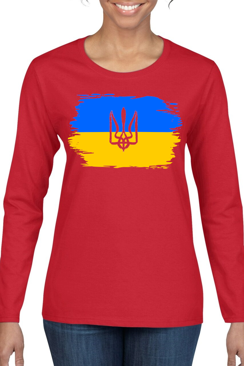 Ladies' long sleeve top "Ukrainian Flag"